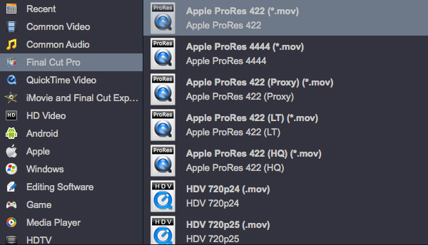 Sony XDCAM MXF files to FCP X/FCP 7